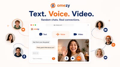 Omezy: An Omegle Alternative for Text, Voice and Video Chat